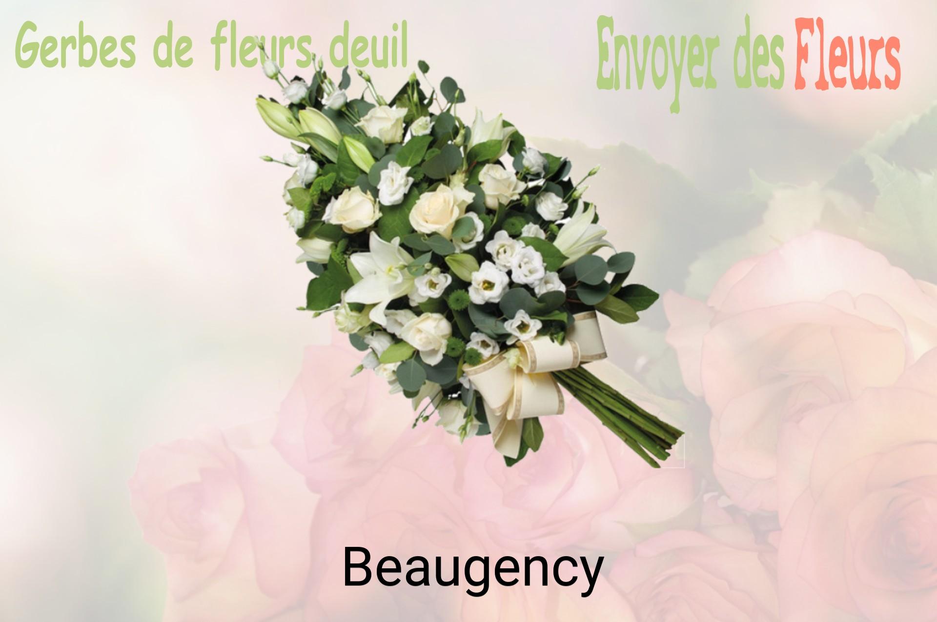 Gerbe de fleurs de deuil livrée à Beaugency